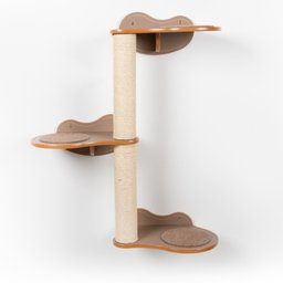 Árvore de Parede para Gatos Haru 3 Andares A 85cm x C 74cm x P 30cm - 1