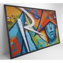 Ver imagem 4 de Quadro Grafite Parede 120x80 Cm Adesivo Fotográfico