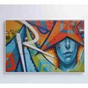 Ver imagem 5 de Quadro Grafite Parede 120x80 Cm Adesivo Fotográfico