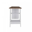 Ver imagem 5 de Conjunto 2 Escrivaninhas Modernas Spirit com Gavetas e Prateleiras 1720cm Nogal e Branco Artany