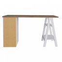 Ver imagem 6 de Conjunto 2 Escrivaninhas Modernas Spirit com Gavetas e Prateleiras 1720cm Nogal e Branco Artany
