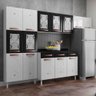 Cozinha Compacta Aço Telasul Mirage New 5vidros 3pçs Bco/pto - 1