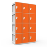 Armário de Plástico 12 Portas - Nk 3364 Nilko Armários Laranja Cadeado Padrão - 1