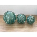 Ver imagem 2 de Kit Com 3 Esferas Murano Azuis - Tamanhos P, M E G Casa Del Grande Objetos Decorativos