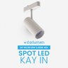 Spot Led Magnético Kay In 24° 18w 3000k 48v P/ Trilho 6710 Nordecor St3071 - 8