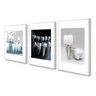 Kit 3 Quadros Decorativos Odontologia Implante Dentista Sala 60x40 Vinil - 1