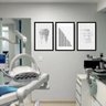 Kit 3 Quadros Decorativos Odontologia Dentista Consultório 60x40 Vinil - 2