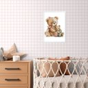 Ver imagem 2 de Quadro para Quarto de Bebê Ursinha 24x18cm:madeira Branca