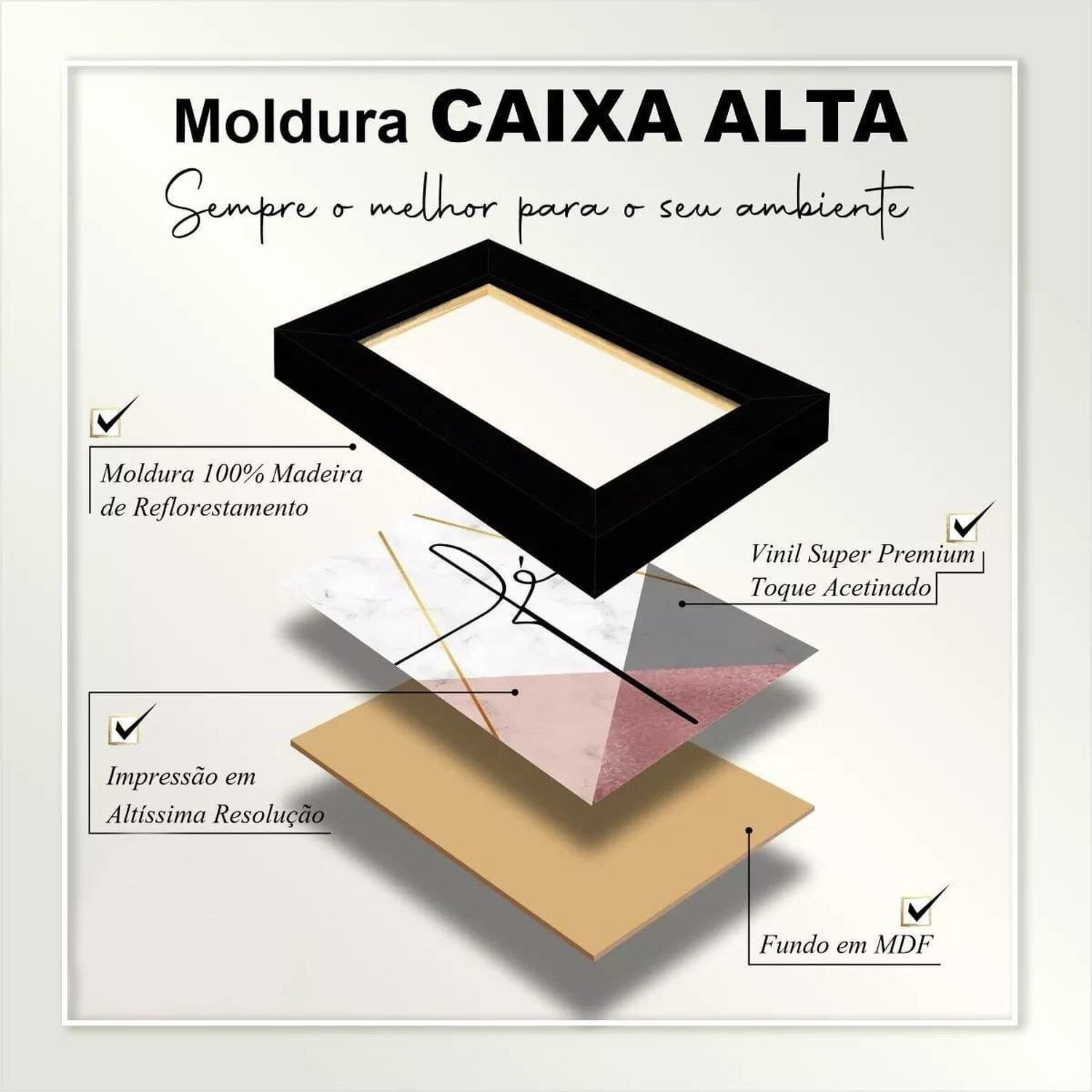 Kit 3 Quadros Decorativo Cozinha Hambúrguer Restaurante 60x40 Vinil - 4