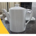 Ver imagem 4 de Jogo Café e Chá Mesa Posta, Bandeja + Bule Bico Longo 800ml + Açucareiro 250ml - Kit Porcelana Branc
