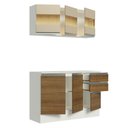 Ver imagem 6 de Armário de Cozinha Compacta 100% Mdf 120 Cm Branco/rustic/crema Smart Madesa 01