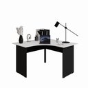 Ver imagem 4 de Mesa Angular New City Pé Painel 120 cm Cinza Cristal/Preto Gebb Work