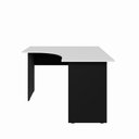 Ver imagem 6 de Mesa Angular New City Pé Painel 120 cm Cinza Cristal/Preto Gebb Work