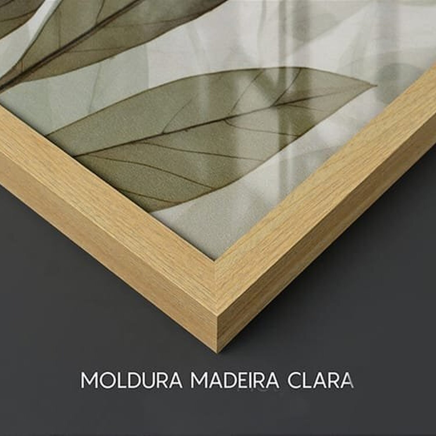 Kit 3 Quadros Decorativo Flor Dente de Leão com Moldura Madeira Sala 60x40 Vinil - 6