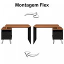 Ver imagem 4 de Conjunto 2 Escrivaninhas Plus Estilo Industrial