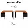 Conjunto 2 Escrivaninhas Plus Estilo Industrial - 4