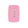 Interruptor de 3 Teclas Simples com Placa 4x2 - 1