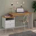 Ver imagem 3 de Conjunto 2 Escrivaninhas Plus Estilo 287cm Olmo e Branco Artany
