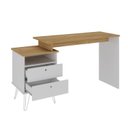 Ver imagem 4 de Conjunto 2 Escrivaninhas Plus Estilo 287cm Olmo e Branco Artany
