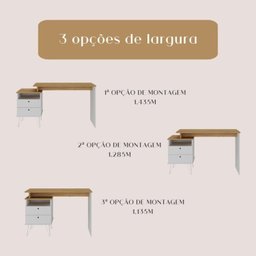 Conjunto 2 Escrivaninhas Plus Estilo Industrial - 10