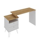 Ver imagem 5 de Conjunto 2 Escrivaninhas Plus Estilo 287cm Olmo e Branco Artany