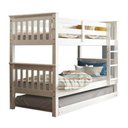 Ver imagem 2 de Beliche 730b com Cama Auxiliar 715b Branco Lavado Piratini Branco