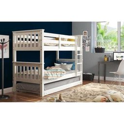 Beliche 730b com Cama Auxiliar 715b Branco Lavado Piratini Branco - 9