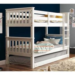 Beliche 730b com Cama Auxiliar 715b Branco Lavado Piratini Branco - 1