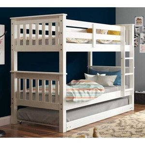 Beliche 730b com Cama Auxiliar 715b Branco Lavado Piratini Branco