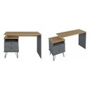 Ver imagem 5 de Conjunto 2 Escrivaninhas Plus Estilo Industrial