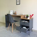 Ver imagem 3 de Conjunto 2 Escrivaninhas Plus Estilo Industrial