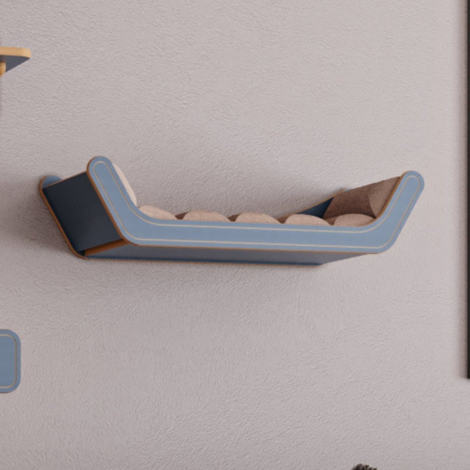 Cama de Parede para Gatos Estofada Raj C 68cm x P 30cm x A 16cm - 2