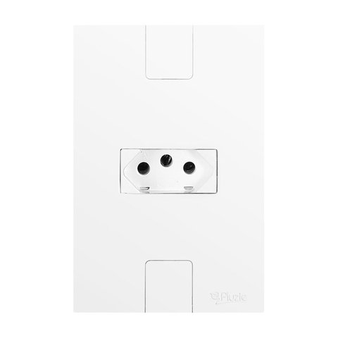 Conjunto com 1 Tomada 2p+t 20a 250v, Modular, com Placa 4x2