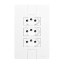 Ver imagem 1 de Conjunto com 3 Tomadas 2p+t 20a 250v, Modular, com Placa 4x2