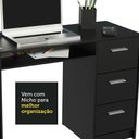 Ver imagem 7 de Escrivaninha Madesa Alaska + Estante Livreiro 6906 - Preto