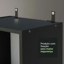 Ver mais imagens de Escrivaninha Madesa Alaska + Estante Livreiro 6906 - Preto