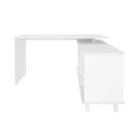 Ver imagem 6 de Kit Home Office e Escritório Completo para 2 Pessoas - 2 Peças - Escrivaninha Gold Retrô Branco Artany