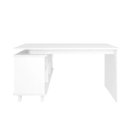Ver mais imagens de Kit Home Office e Escritório Completo para 2 Pessoas - 2 Peças - Escrivaninha Gold Retrô Branco Artany