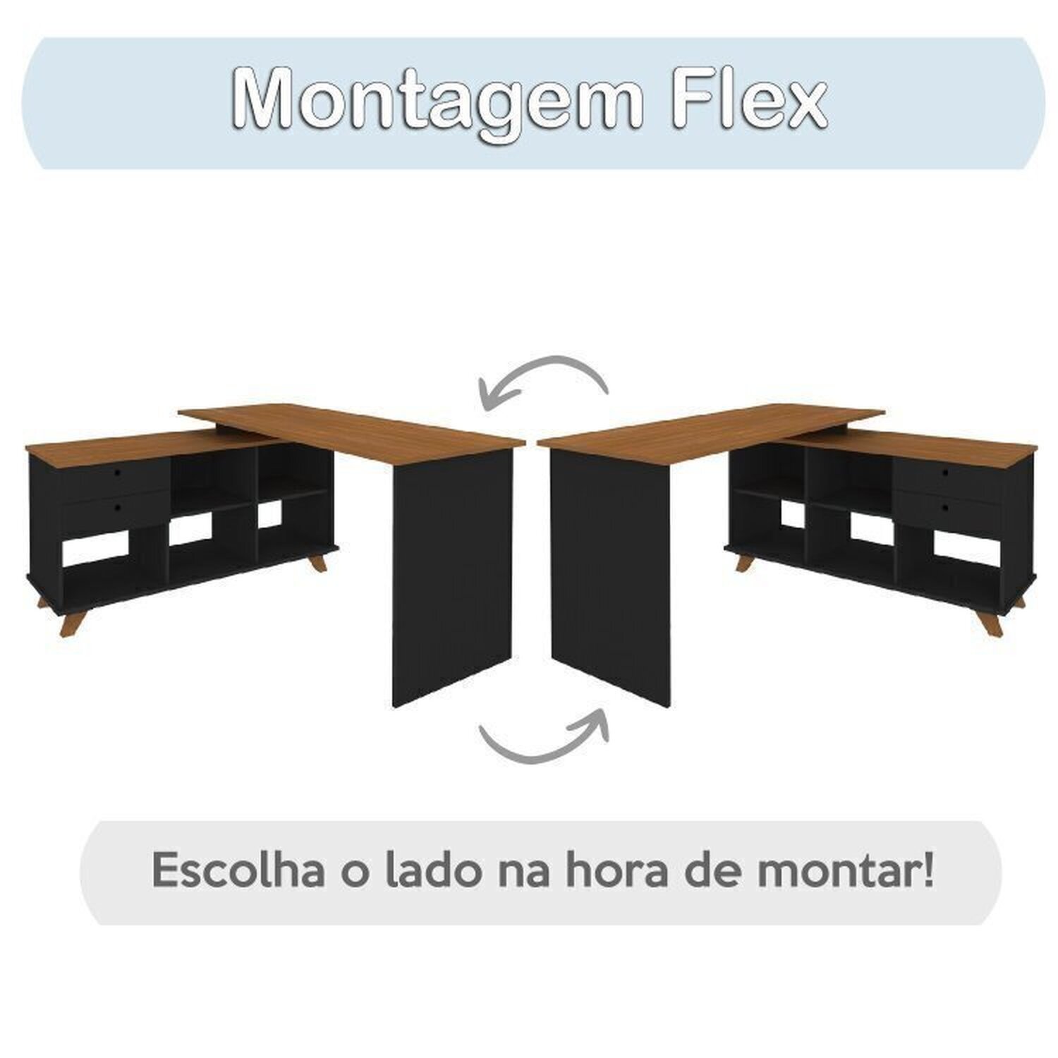 Conjunto 2 Escrivaninhas Gold - 9