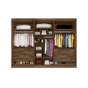 Ver imagem 2 de Guarda Roupa Casal Ripado 6 Portas 6 Gavetas - Potente-braúna - Móveis Europa