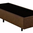 Ver imagem 2 de Base Box Solteiro Santo Box Suede Marrom 40x88x188