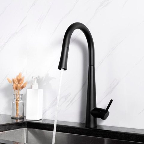 Misturador Monocomando com Ducha Emporio Black Matte Cnox By Baumê