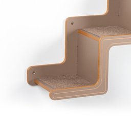Escadinha Celine para Gatos 4 Degraus - Subindo para Direita A 68cm x L 25cm x C 84cm  - 3