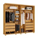 Ver imagem 3 de Guarda Roupa Casal 255 Cm 3 Portas de Correr