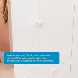 Quarto de Bebê Berço com Capitonê e Guarda Roupa 4 Portas Maya Clássico Espresso Móveis - 9 Quarto de Bebê Berço com Capitonê e Guarda Roupa 4 Portas Maya Clássico Espresso Móveis - 9