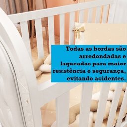 Quarto de Bebê Berço com Capitonê e Guarda Roupa 4 Portas Maya Clássico Espresso Móveis - 11 Quarto de Bebê Berço com Capitonê e Guarda Roupa 4 Portas Maya Clássico Espresso Móveis - 11