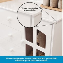 Quarto de Bebê com Berço Mini Cama e Cômoda com Janela Maya Clássico Espresso Móveis - 8