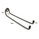 Ver imagem 2 de Suporte Porta Vassoura e Rodo Parede Grande 30 Cm