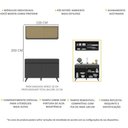Ver imagem 4 de Armário de Cozinha Compacta 120cm Veneza Multimóveis V2140 Preto
