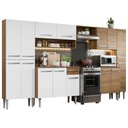 Ver imagem 3 de Armário de Cozinha Completa 325cm Rustic/Branco Emilly Joy Madesa 01